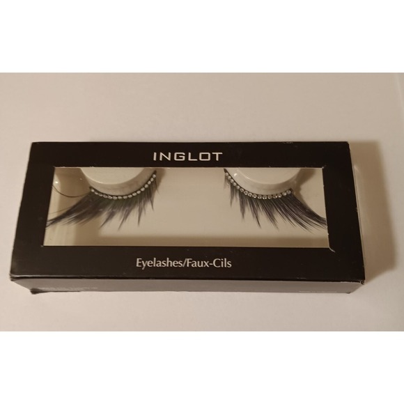 INGLOT Other - INGLOT Cosmetics Decorated Long Angled Black Strip Eyelashes Reusable 28S